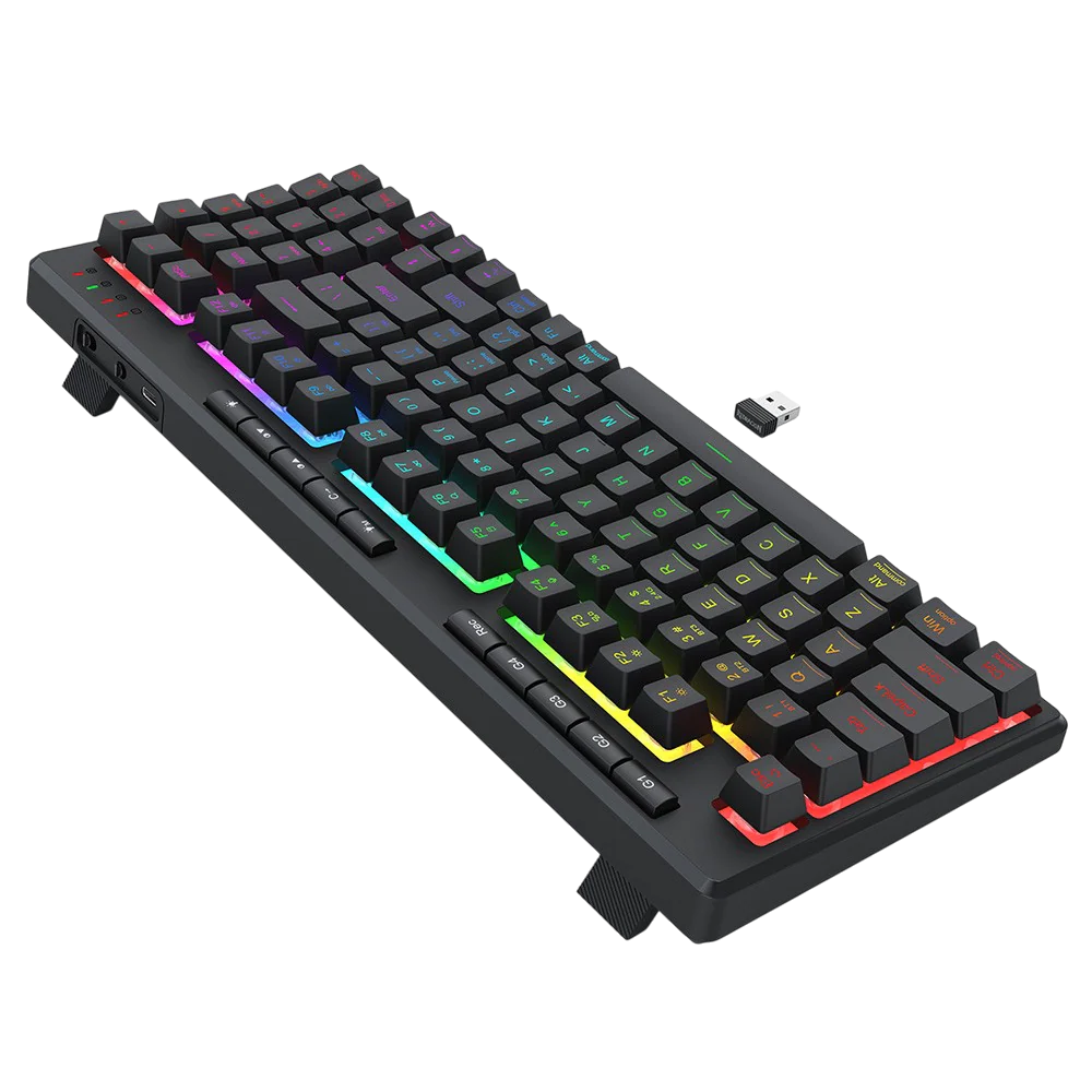 Redragon K517RGB-PRO Quiet Tri-mode Gaming Keyboard - Image 4