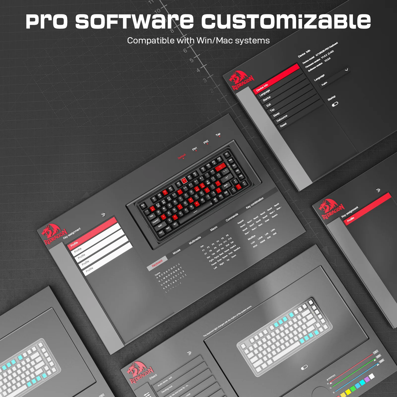 Redragon K713-RGB-PRO TKL Mechanical Keyboard - Image 7